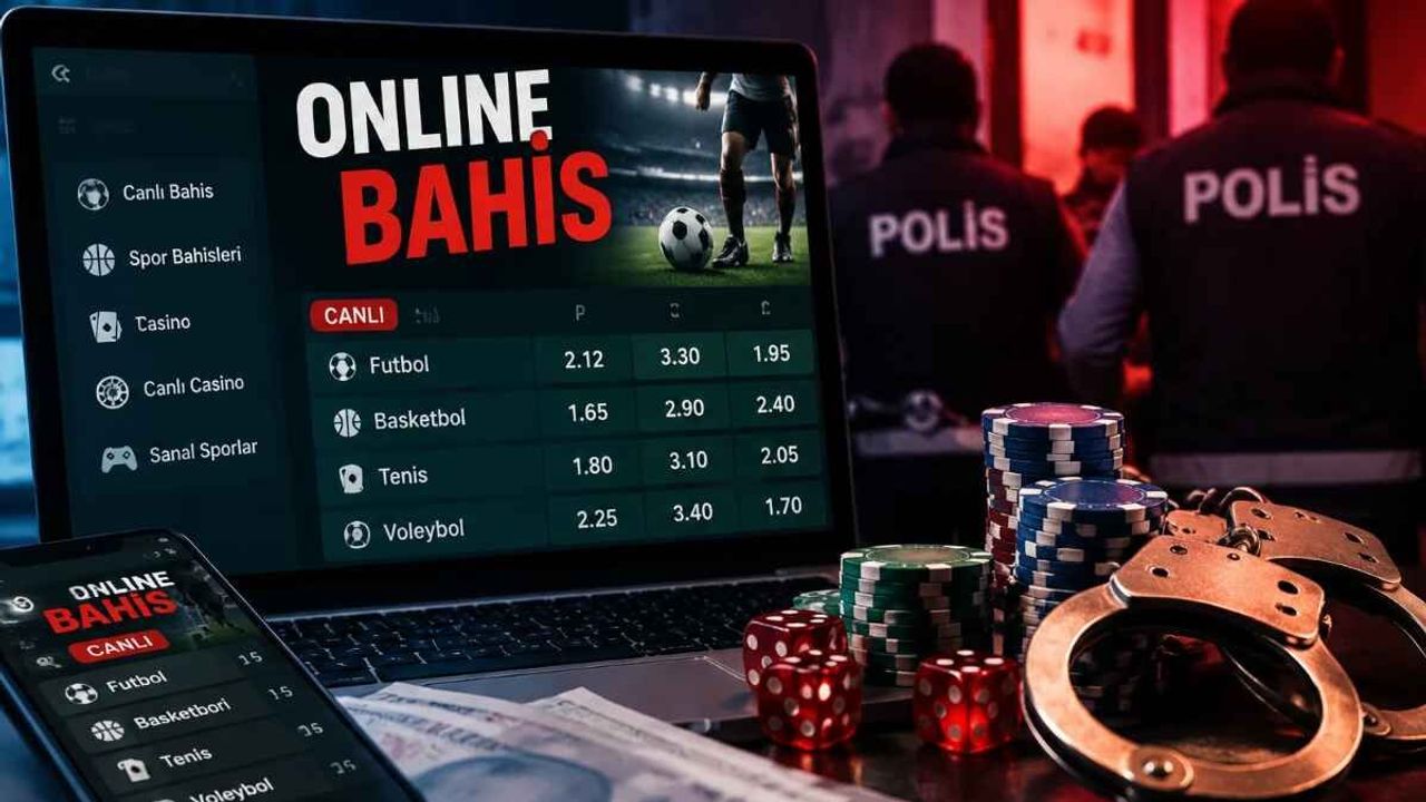 Merit Royalbet ve Grandpashabet’in de bulunduğu 9 siteye yasa dışı bahis operasyonu