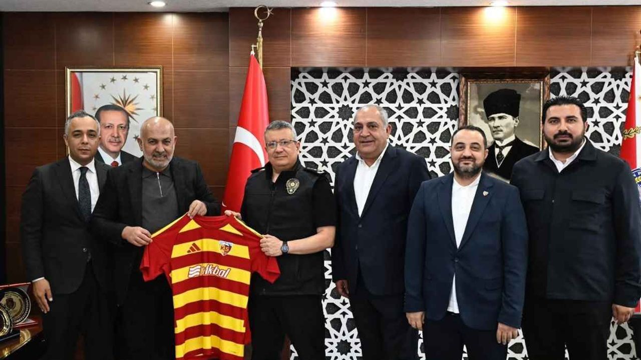 Kayserispor yönetiminden yeni emniyet müdürü Sinan Ergen’e ziyaret