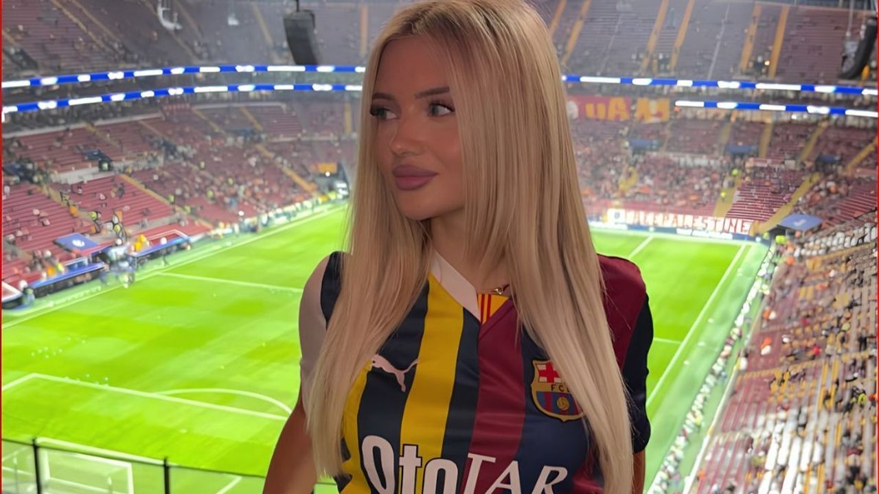 İstanbul'a gelen Barcelona güzeli Fenerbahçelilerin gönlünü fethetti!
