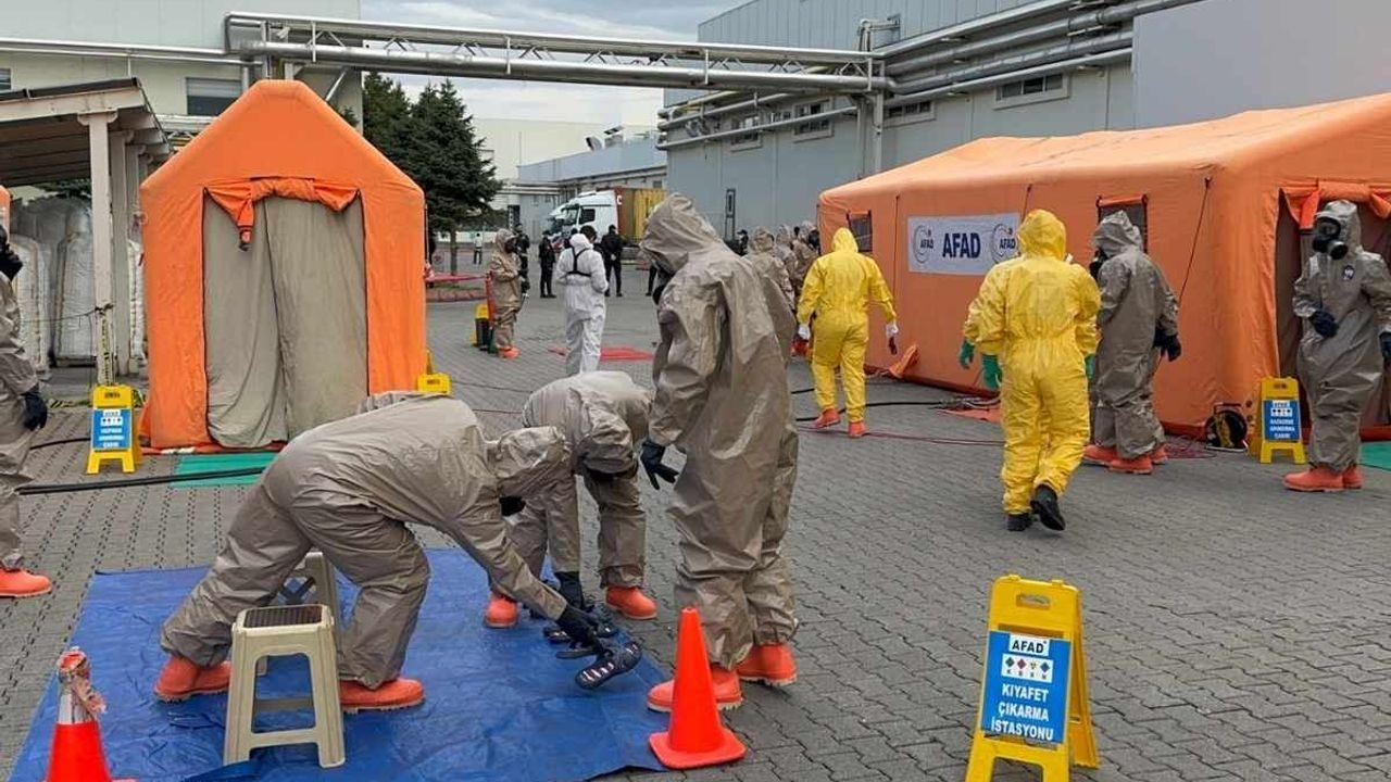 Kayseri OSB'de kimyasal kaza alarmı! 253 personel ve 51 araçla tatbikat