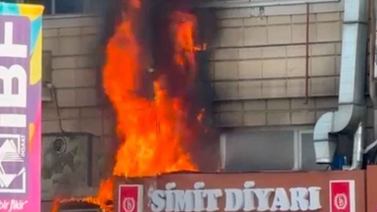 Kayseri Sivas Caddesi'nde korkutan yangın! Yan dükkanlara sıçradı