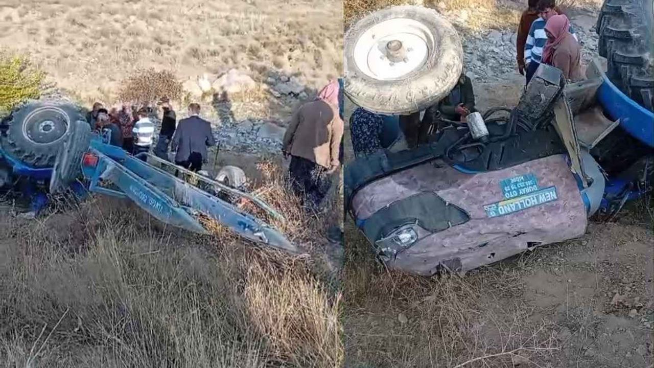 Niğde’de traktör devrildi: Sürücü ağır yaralandı