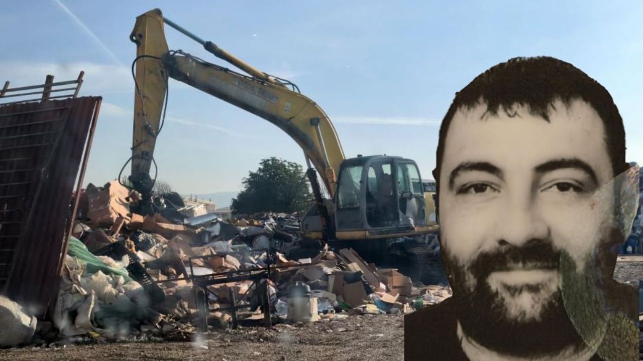 Bursa’da hurdacılık yapan Yasin Niğdelioğlu Ekskavatörle hurdaların arasına sıkışarak hayatını kaybetti