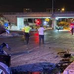 Kayseri'de iki otomobilin çarpıştığı kazada 200 metre sürüklenen araç kaldırıma çarparak durdu! 1 yaralı