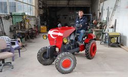 Hurda Otomobil Malzemelerinden Traktör Yaptı