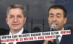 Bünyan Belediyesi 23 Milyon TL borcu kapattı! Akıllara AK Partili eski Başkan Özkan Altun geldi
