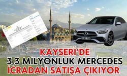 Kayseri’de 3,3 milyon tl değerindeki Mercedes-Benz icradan satışa çıkıyor