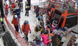 Erciyes Kayak Merkezi’nde hafta sonu yoğunluğu