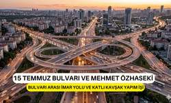 15 TEMMUZ BULVARI VE MEHMET ÖZHASEKİ BULVARI ARASI İMAR YOLU VE KATLI KAVŞAK YAPIM İŞİ