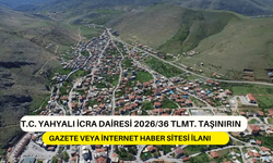 T.C. YAHYALI İCRA DAİRESİ 2026/36 TLMT. TAŞINIRIN GAZETE VEYA İNTERNET HABER SİTESİ İLANI