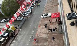 CHP Kayseri İl Başkanlığı önünde güvenlik önlemi