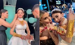 Düğünde altın yağmuruna tutulan ünlü çiftin boşanacağı iddiası sosyal medyayı salladı