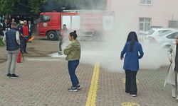 Yahyalı’da alarm gibi tatbikat! Personel alevlere müdahale etti