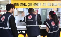 Kayseri Otogarı’nda bayram öncesi bilet denetimi