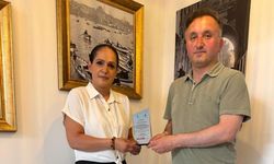 Avrupa'da Kayseri adına örnek çalışma! Yeşim Akpınar'a teşekkür plaketi