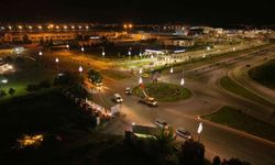Kayseri havalimanı yoluna büyükşehirden estetik dokunuş