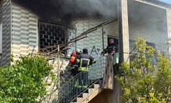 Kayseri Argıncık’ta iki katlı binada yangın çıktı