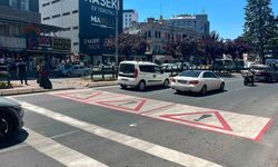 Kayseri'deki ünlü yaya geçidi yenilendi