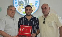 Tayini çıkan Tomarza İlçe Jandarma Komutanı Kadir Er’den Osman Koç’a veda ziyareti!