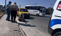 Kayseri'de hafif ticari araç elektrikli bisiklete çarptı: 1 ağır yaralı