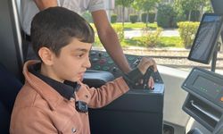 Kayseri'de 13 yaşındaki Miraç'ın tramvay hayali gerçek oldu