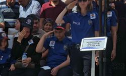 Kayseri'de vefat eden polis memuru Serkan Duru için tören düzenlendi: Oğlu asker selamı ile uğurladı