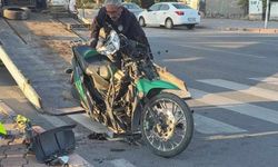 Kayseri’de aracın çarptığı motosiklet sürücüsü ağır yaralandı