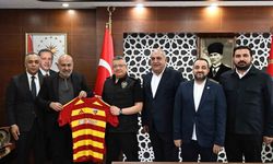 Kayserispor yönetiminden yeni emniyet müdürü Sinan Ergen’e ziyaret