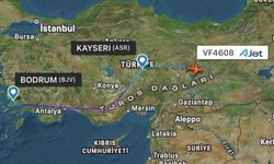 Bodrum'dan Kayseri'ye gelen uçak kuvvetli rüzgardan ötürü inemedi