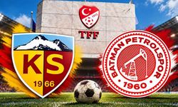 TFF Kayserispor Batman Petrolspor maçı öncesi resmen duyurdu! Kritik maça dikkat çeken atama