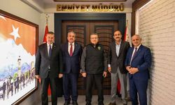 Kayserili belediye başkanlarından yeni Emniyet Müdürü Sinan Ergen’e ziyaret!