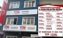 YENİ Parti Kayseri’de sandık başına gidiyor! Sandık yerleri belli oldu