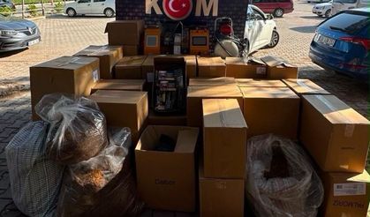 Kayseri’de kaçak sigara operasyonu: 270 bin makaron ve 327 kilo tütün ele geçirildi
