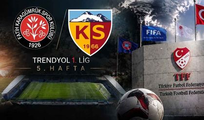 Fatih Karagümrük Kayserispor maçının ilk 11’i belli oldu