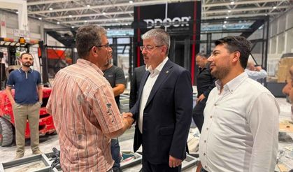 Şaban Çopuroğlu KAPEX 2026 fuar alanında incelemelerde bulundu