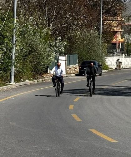 Kayseri'ye bisiklet yolu geliyor! Başkan makam aracından İndi, pedal çevirdi!