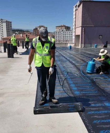 Kayseri’de Bedesten Katlı Otopark’ının çatısı yenileniyor!