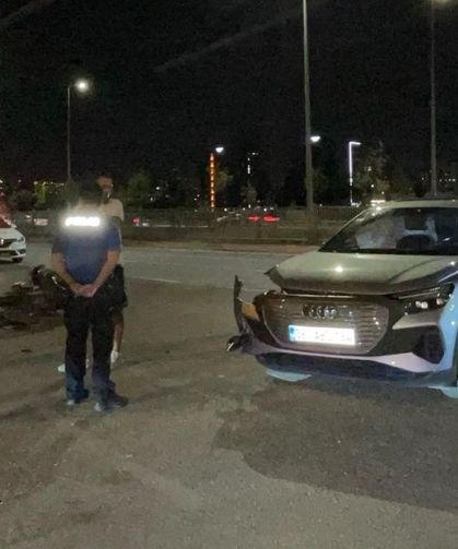 Kayseri’de otomobil ile motosiklet çarpıştı: 1 yaralı