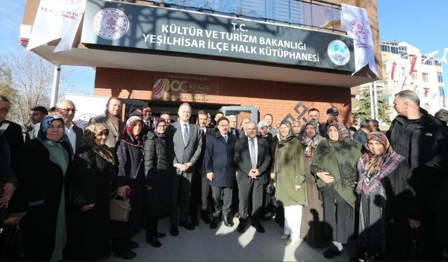 Yeşilhisar İlçe Halk Kütüphanesi Açıldı