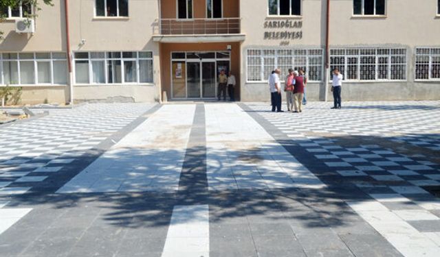 Sarıoğlan Belediye parkı güzelleşiyor... 