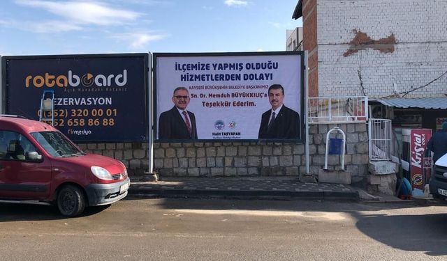 Başkan Büyükkılıç'a Yeşilhisar Belediye Başkanı Taşyapan'dan Teşekkür