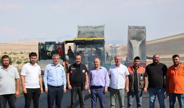 Beklenen yol nihayet asfalta kavuşuyor!
