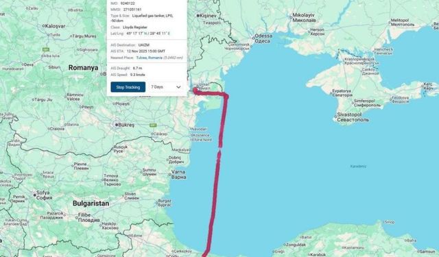 Türk LPG tankeri Ukrayna’da dron saldırısına uğradı