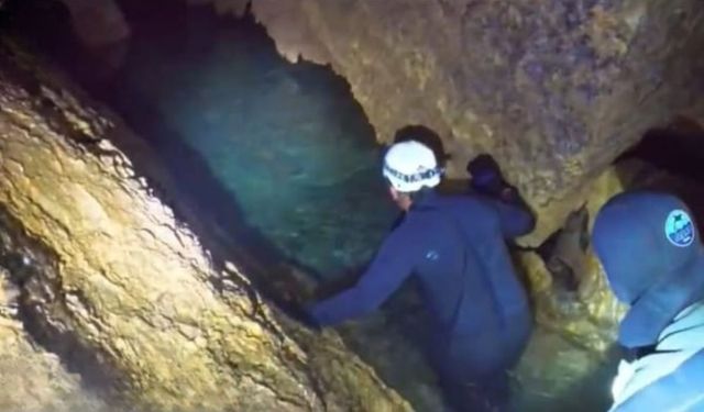 Kayseri’de gizemli mağaranın kapıları açıldı: Ekipler dalış yaptı!