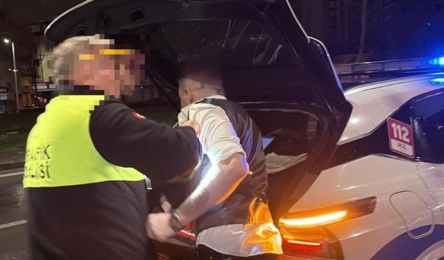 Kayseri’de alkollü sürücü polislere önce teşekkür etti, sonra zorluk çıkardı