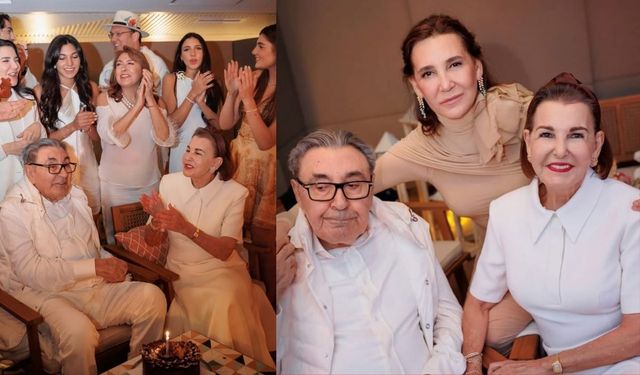 Kayserili iş insanının eski kayınbabasına görkemli parti! 90 yaşında lüks aracıyla şov yaptı