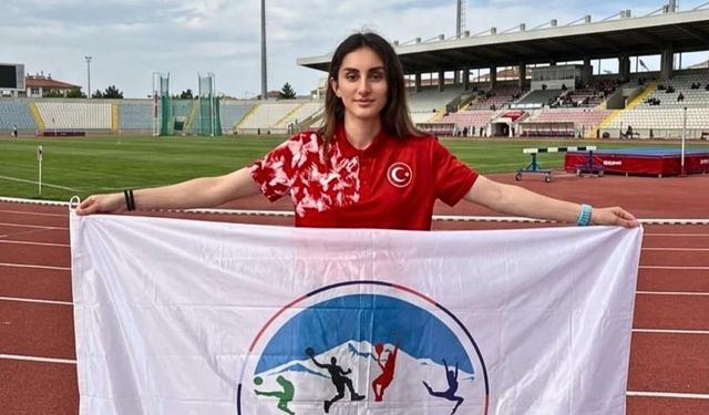 Kayserili sporcu Türkiye rekoru kırdı; Olimpiyat barajını aştı