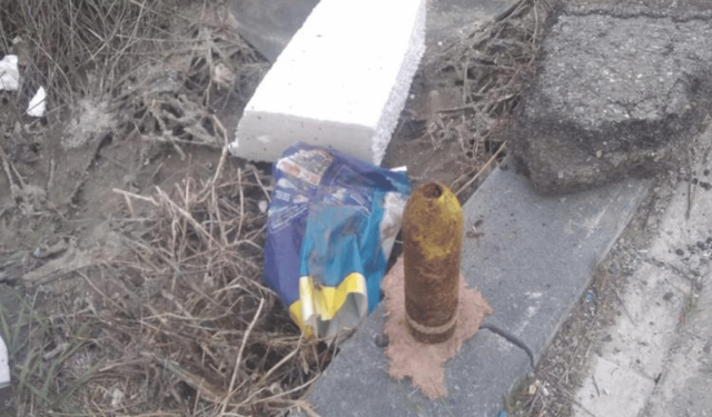 Çöpte havan mermisi bulundu: Bölgeye bomba imha uzmanları sevk edildi!