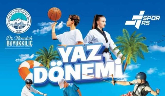 Kayseri’de Yaz Dönemi Spor Okulu kayıtları başladı: Fiyatlar belli oldu