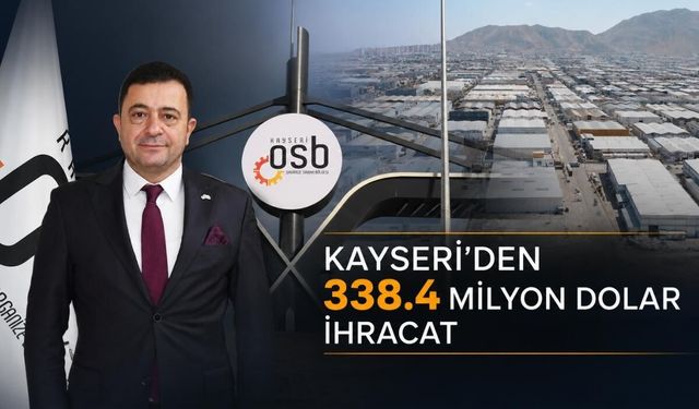 OSB Başkanı Yalçın: Kayseri Haziran ayında 338.4 milyon Dolar ihracat yaptı